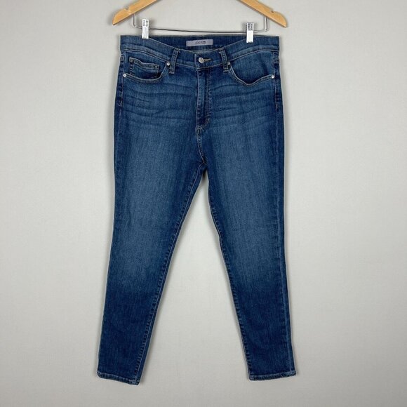 Joe's Jeans Womens 32 Blue Denim Skinny High Rise Medium Wash Stretch Pockets‎ - Picture 1 of 12